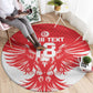 Custom Tunisia Football Round Carpet Eagles of Carthage Spirit - African Pride