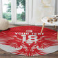 Custom Tunisia Football Round Carpet Eagles of Carthage Spirit - African Pride
