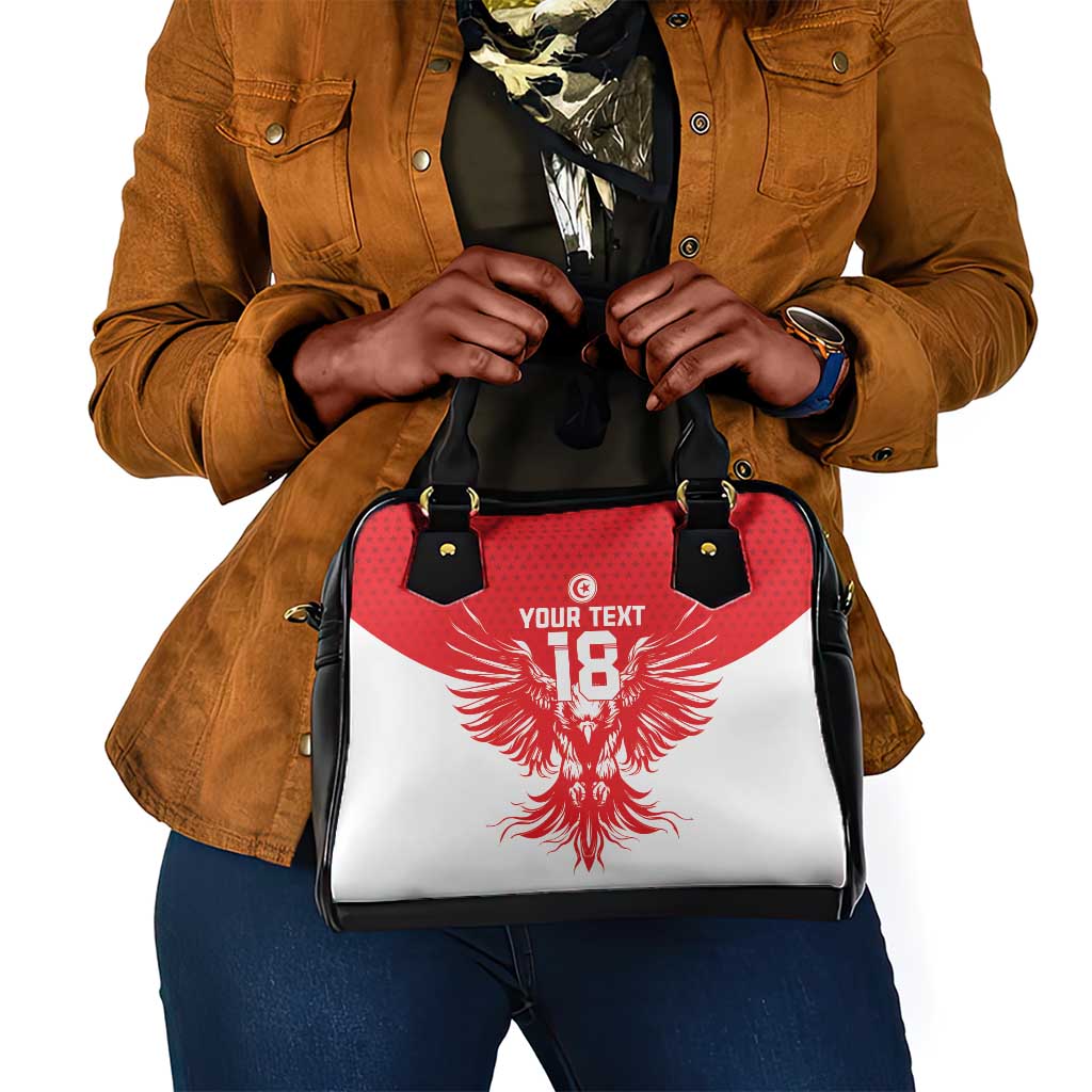 Custom Tunisia Football Shoulder Handbag Eagles of Carthage Spirit - African Pride