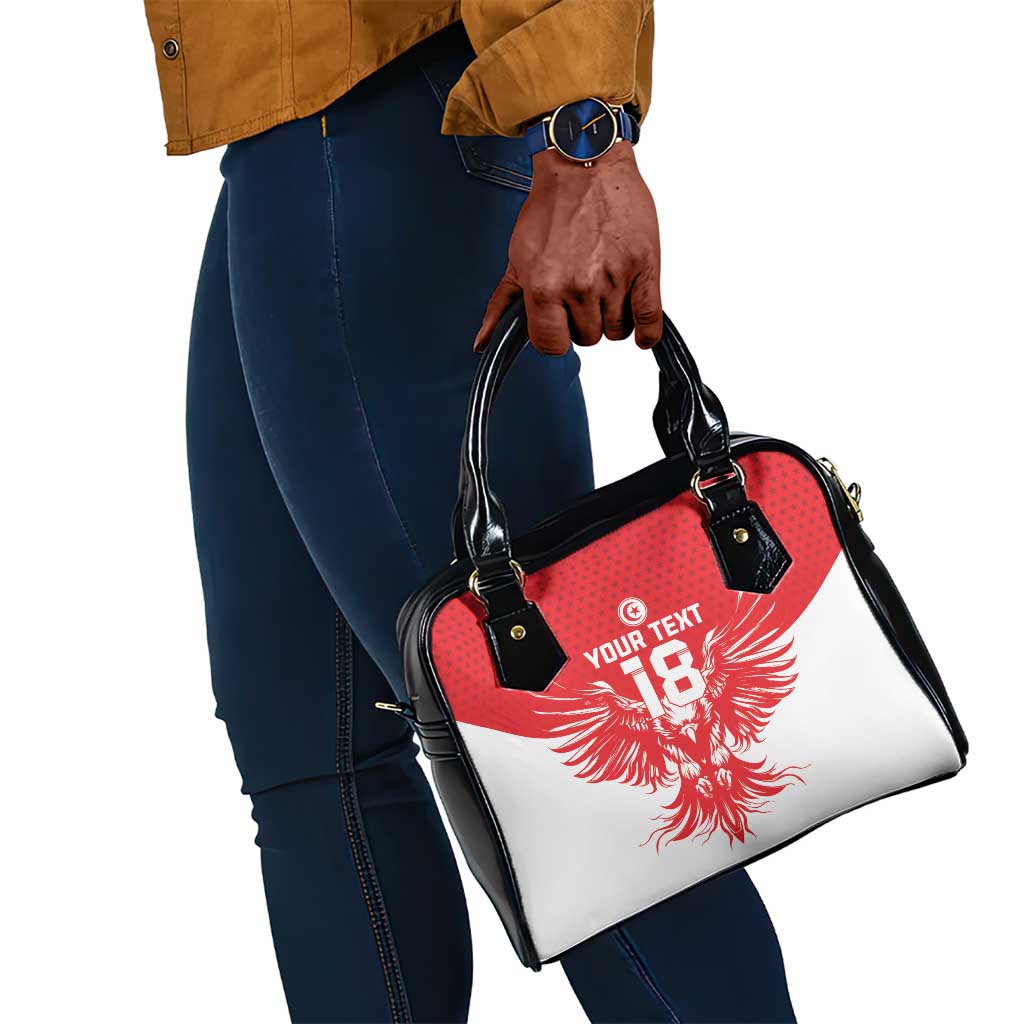 Custom Tunisia Football Shoulder Handbag Eagles of Carthage Spirit - African Pride