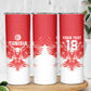 Custom Tunisia Football Skinny Tumbler Eagles of Carthage Spirit - African Pride