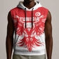 Custom Tunisia Football Sleeveless Hoodie Eagles of Carthage Spirit - African Pride