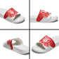 Custom Tunisia Football Slide Sandals Eagles of Carthage Spirit - African Pride