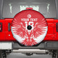 Custom Tunisia Football Spare Tire Cover Eagles of Carthage Spirit - African Pride