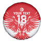 Custom Tunisia Football Spare Tire Cover Eagles of Carthage Spirit - African Pride