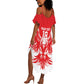 Custom Tunisia Football Summer Maxi Dress Eagles of Carthage Spirit - African Pride