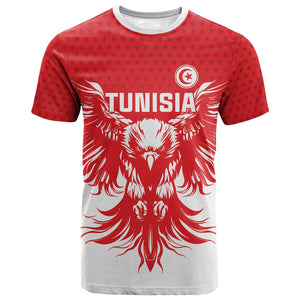 Custom Tunisia Football T shirt Eagles of Carthage Spirit - African Pride