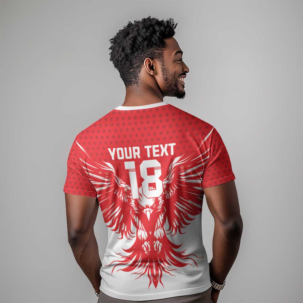 Custom Tunisia Football T shirt Eagles of Carthage Spirit - African Pride