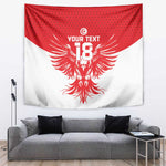 Custom Tunisia Football Tapestry Eagles of Carthage Spirit - African Pride