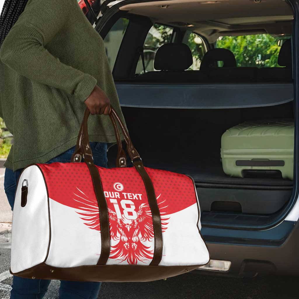 Custom Tunisia Football Travel Bag Eagles of Carthage Spirit - African Pride
