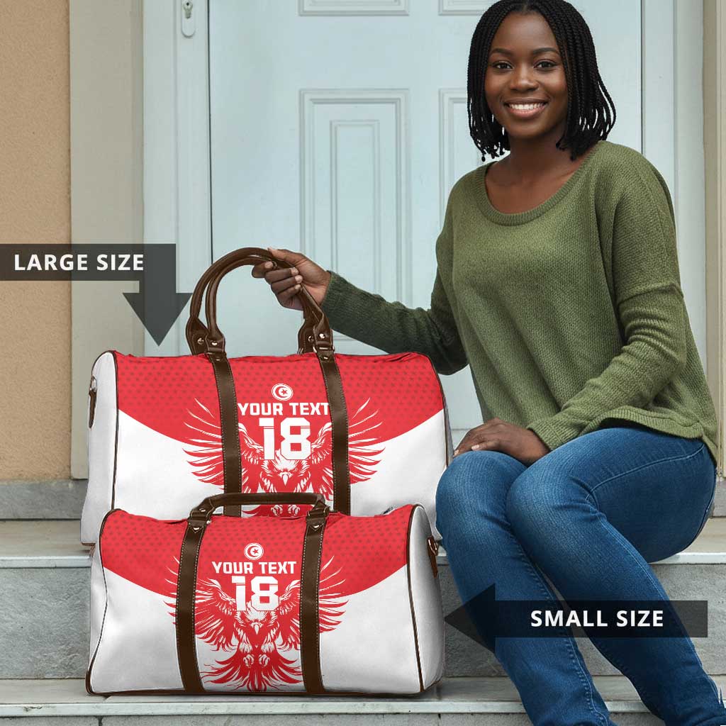 Custom Tunisia Football Travel Bag Eagles of Carthage Spirit - African Pride