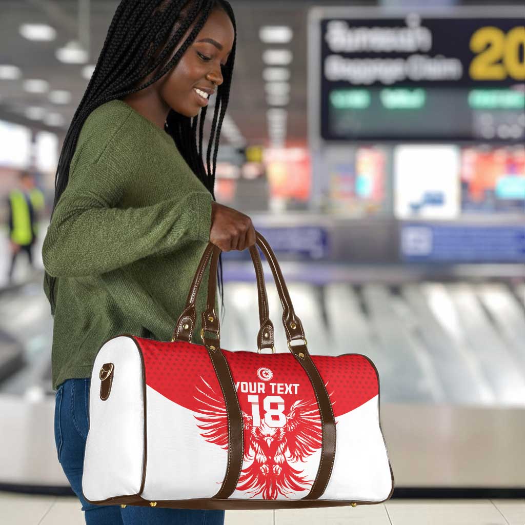 Custom Tunisia Football Travel Bag Eagles of Carthage Spirit - African Pride