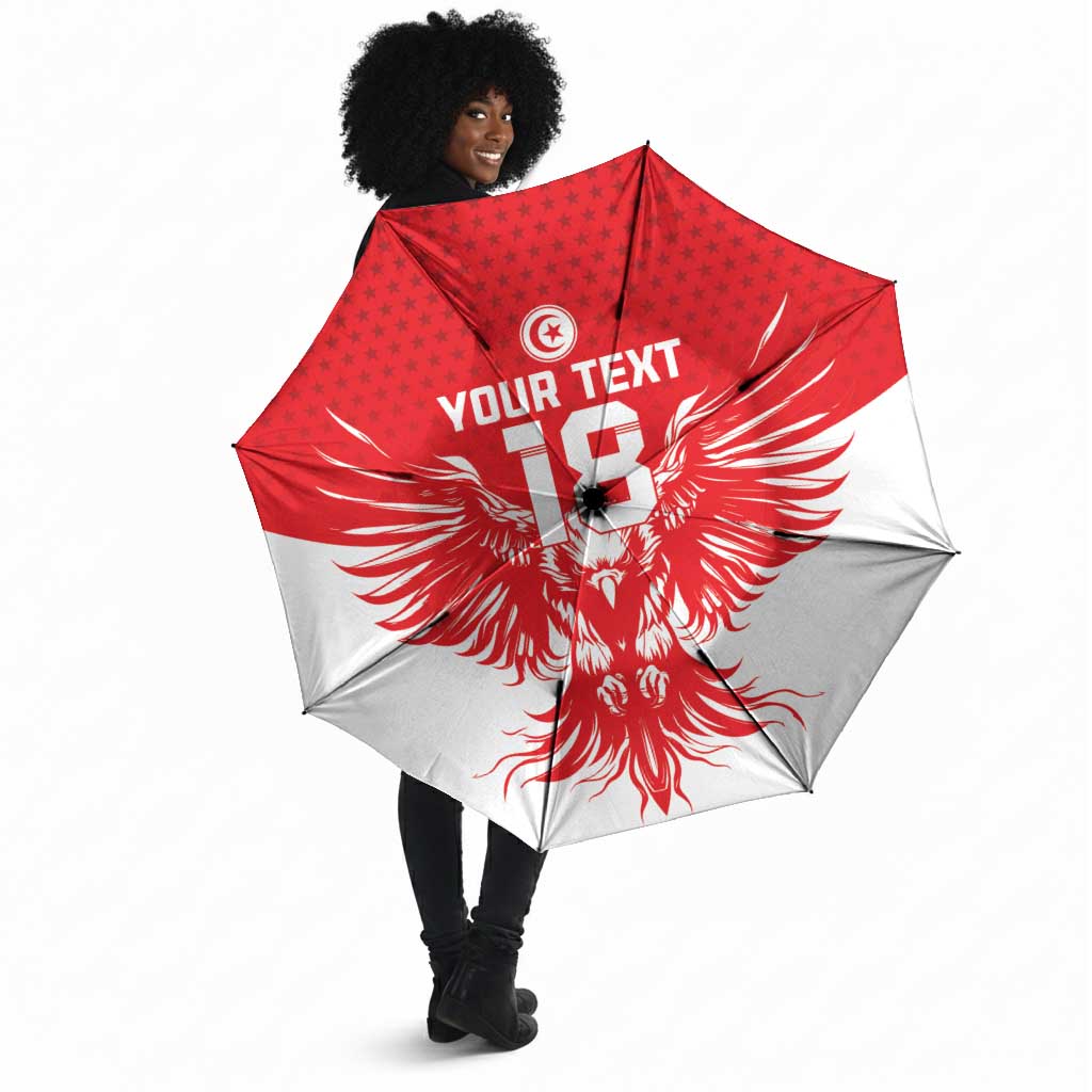 Custom Tunisia Football Umbrella Eagles of Carthage Spirit - African Pride