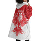 Custom Tunisia Football Wearable Blanket Hoodie Eagles of Carthage Spirit - African Pride