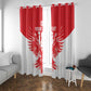 Custom Tunisia Football Window Curtain Eagles of Carthage Spirit - African Pride