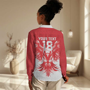Custom Tunisia Football Women Casual Shirt Eagles of Carthage Spirit - African Pride