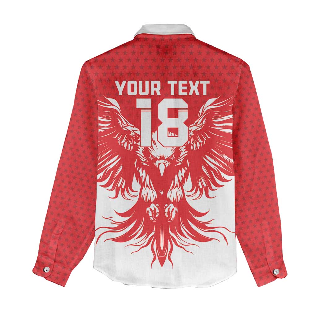 Custom Tunisia Football Women Casual Shirt Eagles of Carthage Spirit - African Pride