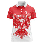 Custom Tunisia Football Women Polo Shirt Eagles of Carthage Spirit - African Pride