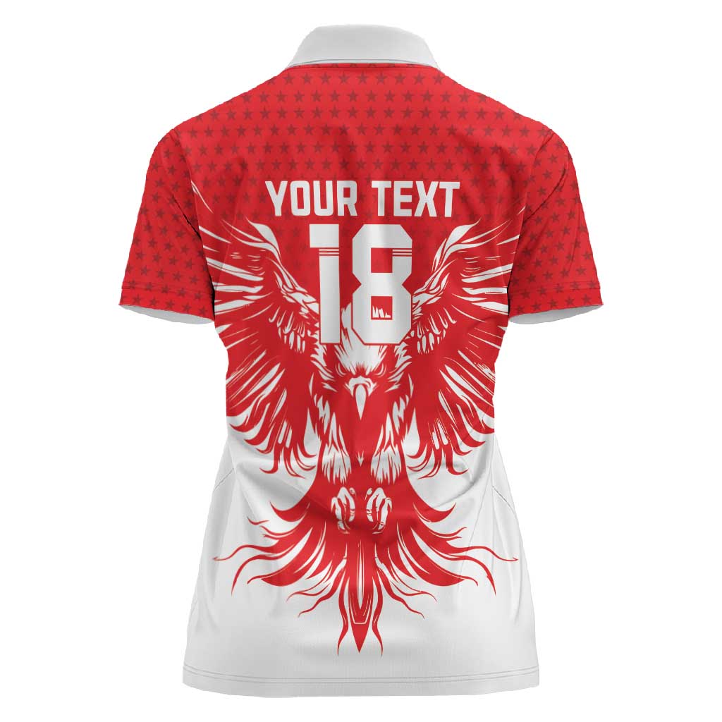 Custom Tunisia Football Women Polo Shirt Eagles of Carthage Spirit - African Pride