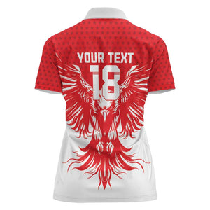 Custom Tunisia Football Women Polo Shirt Eagles of Carthage Spirit - African Pride