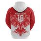 Custom Tunisia Football Zip Hoodie Eagles of Carthage Spirit - African Pride