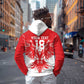 Custom Tunisia Football Zip Hoodie Eagles of Carthage Spirit - African Pride