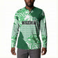 Custom Nigeria Fooball Button Sweatshirt Super Eagles National Pride