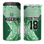 Custom Nigeria Fooball 4 in 1 Can Cooler Tumbler Super Eagles National Pride