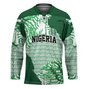 Custom Nigeria Fooball Hockey Jersey Super Eagles National Pride