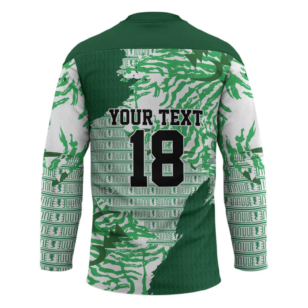 Custom Nigeria Fooball Hockey Jersey Super Eagles National Pride