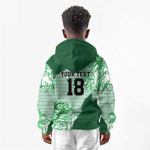 Custom Nigeria Fooball Kid Hoodie Super Eagles National Pride