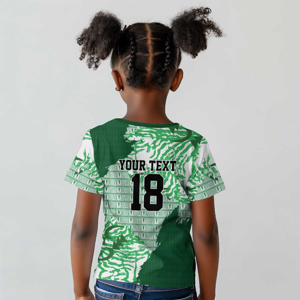 Custom Nigeria Fooball Kid T shirt Super Eagles National Pride
