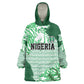 Custom Nigeria Fooball Kid Wearable Blanket Hoodie Super Eagles National Pride