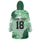Custom Nigeria Fooball Kid Wearable Blanket Hoodie Super Eagles National Pride