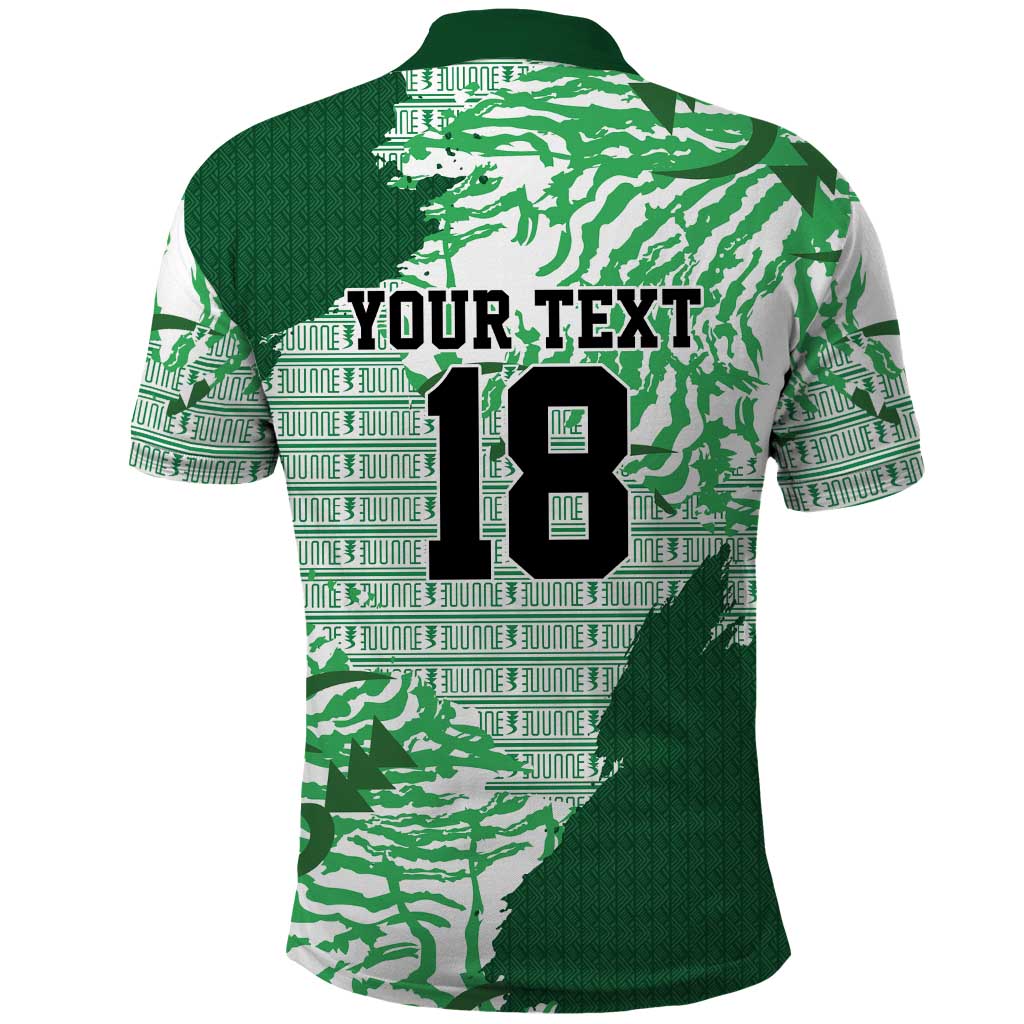 Custom Nigeria Fooball Polo Shirt Super Eagles National Pride