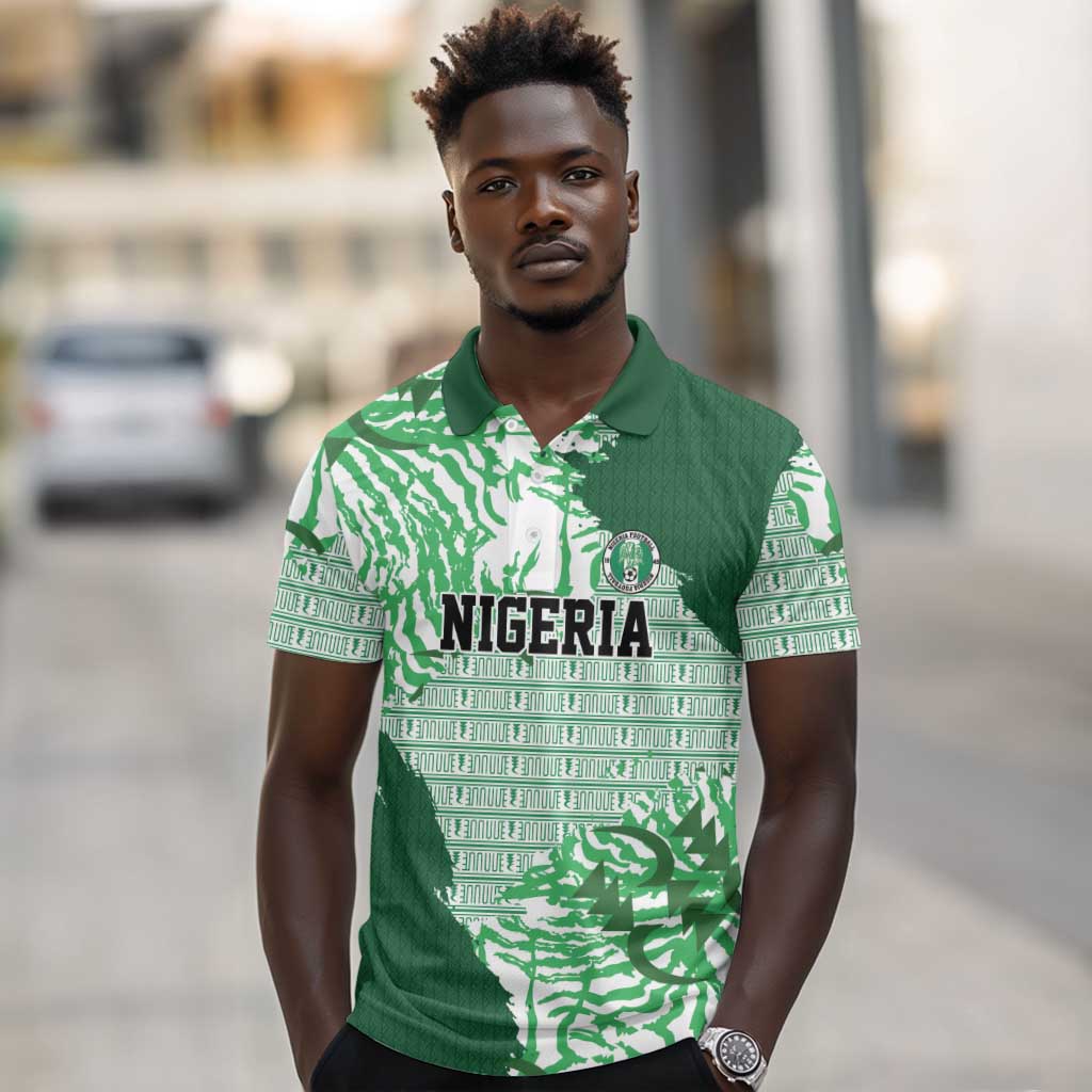 Custom Nigeria Fooball Polo Shirt Super Eagles National Pride