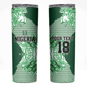 Custom Nigeria Fooball Skinny Tumbler Super Eagles National Pride