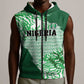 Custom Nigeria Fooball Sleeveless Zip Hoodie Super Eagles National Pride