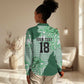 Custom Nigeria Fooball Women Casual Shirt Super Eagles National Pride