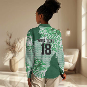 Custom Nigeria Fooball Women Casual Shirt Super Eagles National Pride