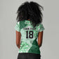 Custom Nigeria Fooball Women V-Neck T-Shirt Super Eagles National Pride