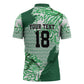Custom Nigeria Fooball Zipper Polo Shirt Super Eagles National Pride