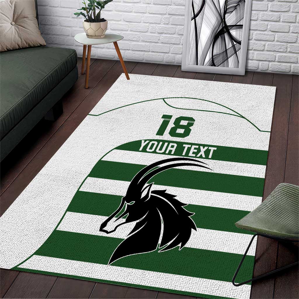 Custom Zimbabwe Sables Rugby Area Rug Go Champion - African Pride