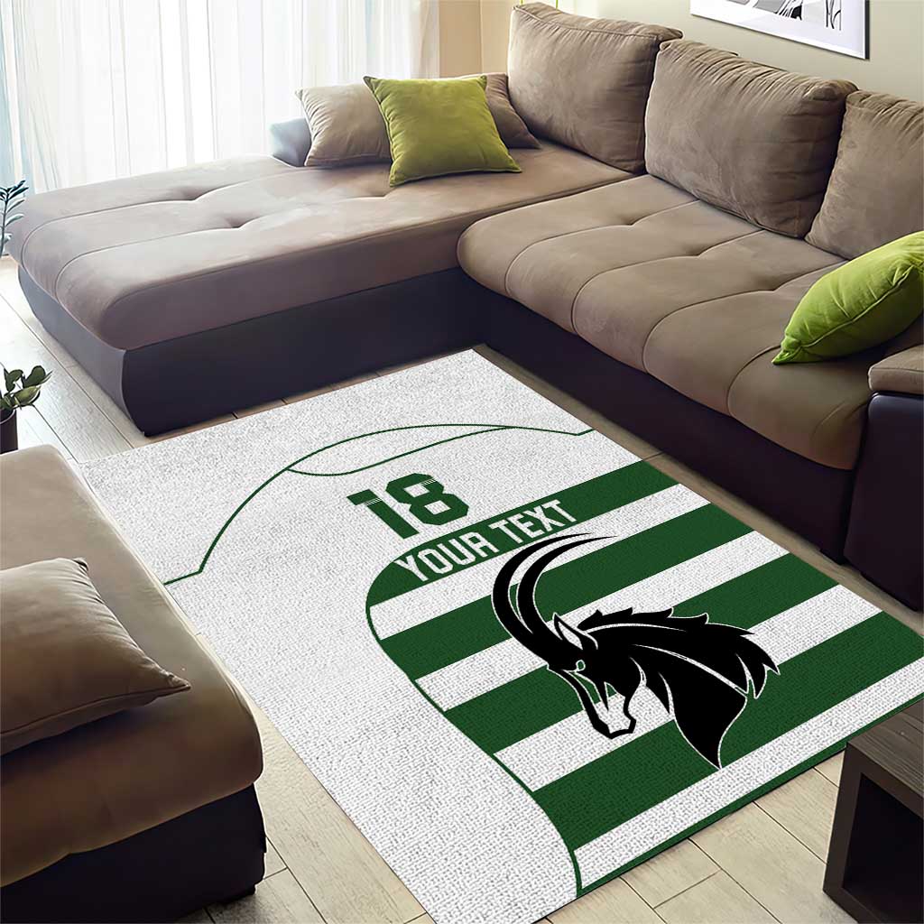 Custom Zimbabwe Sables Rugby Area Rug Go Champion - African Pride