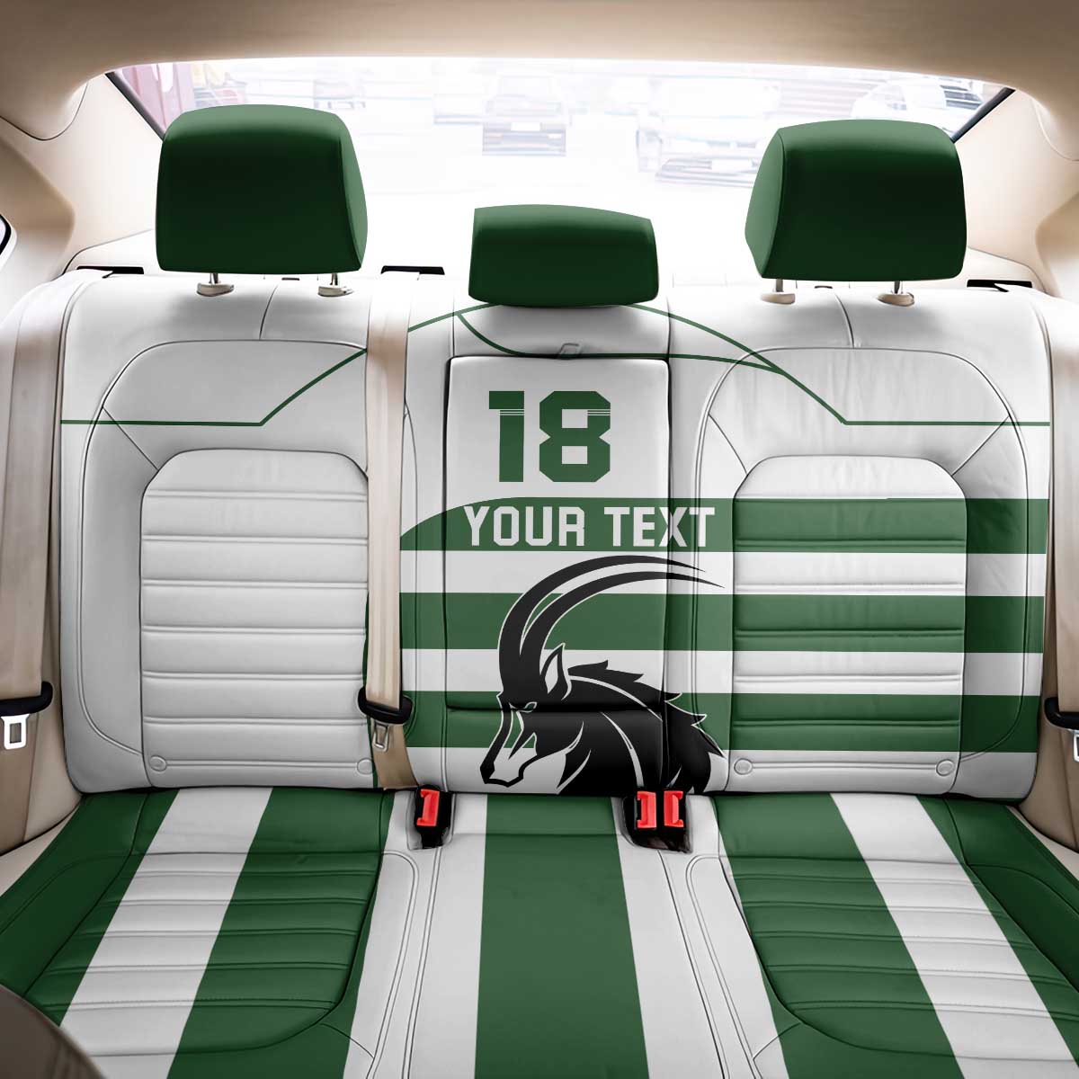 Custom Zimbabwe Sables Rugby Back Car Seat Cover Go Champion - African Pride