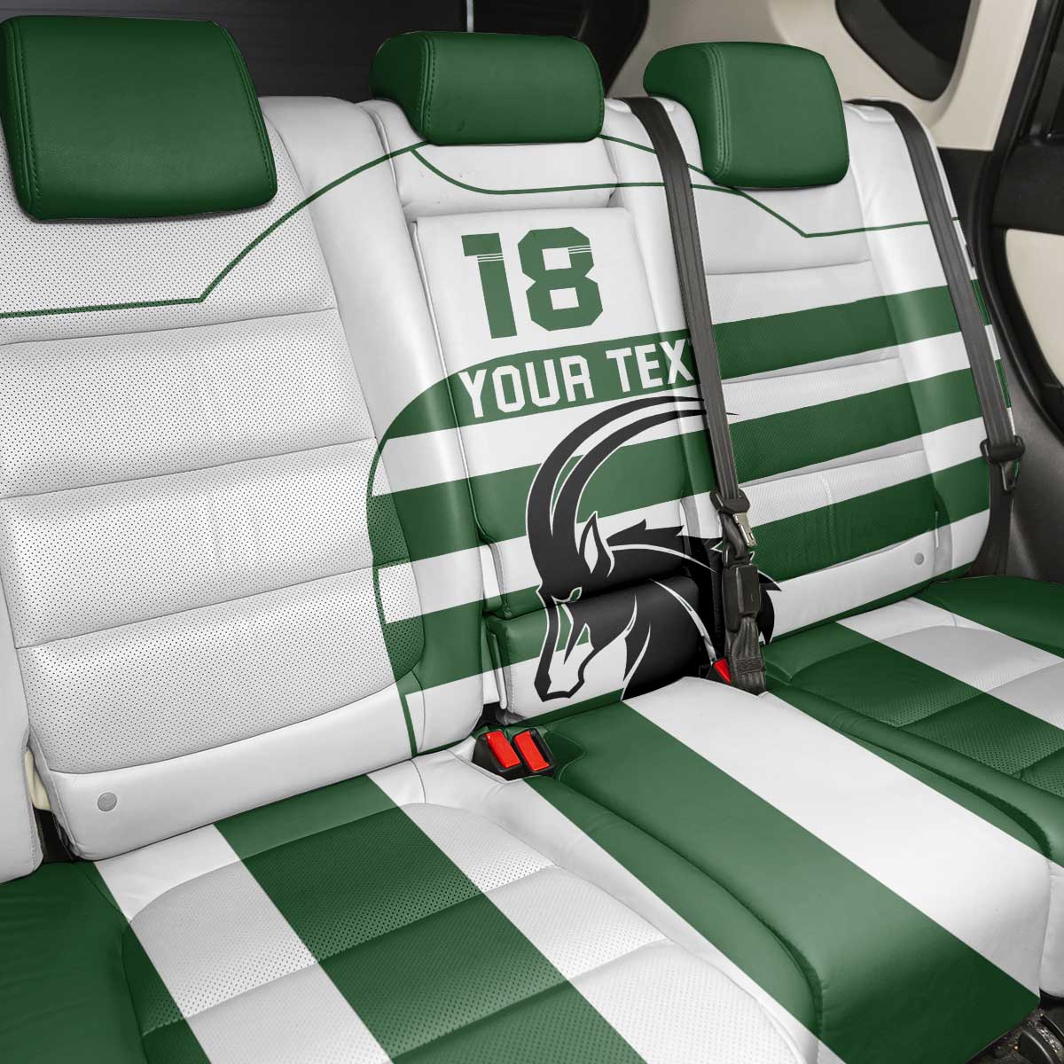 Custom Zimbabwe Sables Rugby Back Car Seat Cover Go Champion - African Pride