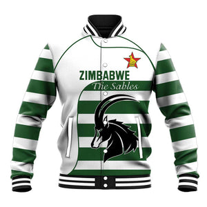 Custom Zimbabwe Sables Rugby Baseball Jacket Go Champion - African Pride