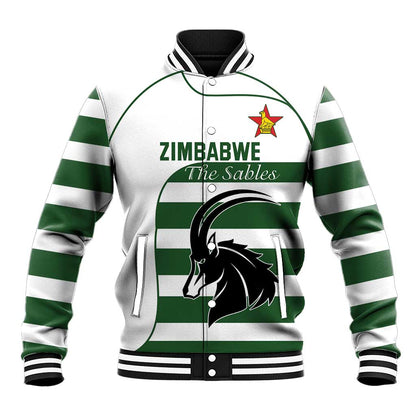 Custom Zimbabwe Sables Rugby Baseball Jacket Go Champion - African Pride