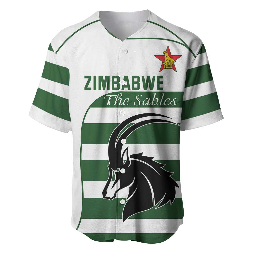 Custom Zimbabwe Sables Rugby Baseball Jersey Go Champion - African Pride