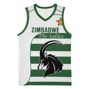 Custom Zimbabwe Sables Rugby Basketball Jersey Go Champion - African Pride